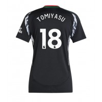 Camiseta Arsenal Takehiro Tomiyasu #18 Visitante Equipación para mujer 2024-25 manga corta